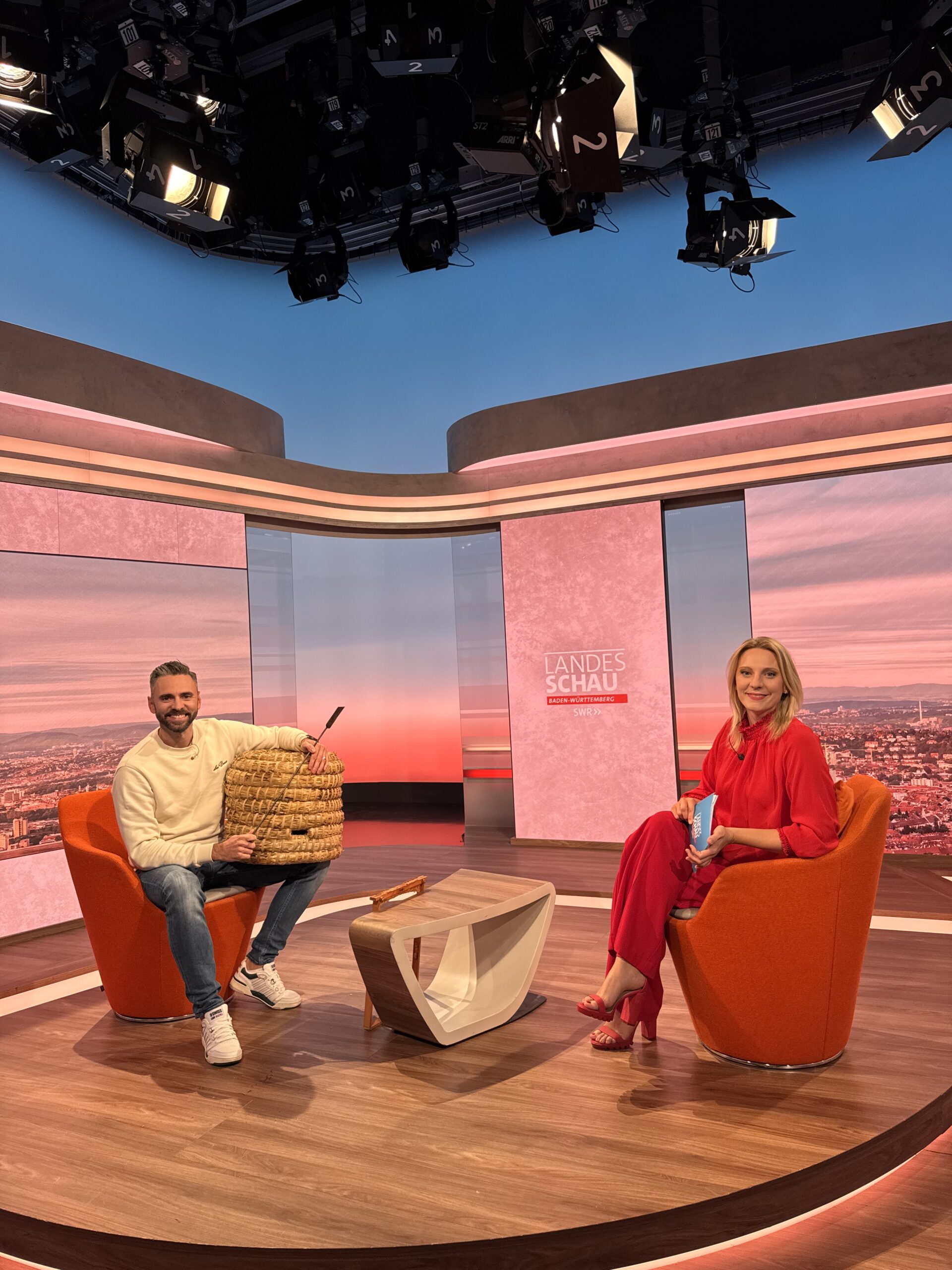 Zu Besuch in der Livesendung “Landesschau” beim SWR Fernsehen 